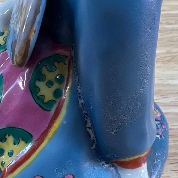 Vintage 1920’s Japanese  seated‎  Geshia holding mirror - Picture 7 of 8